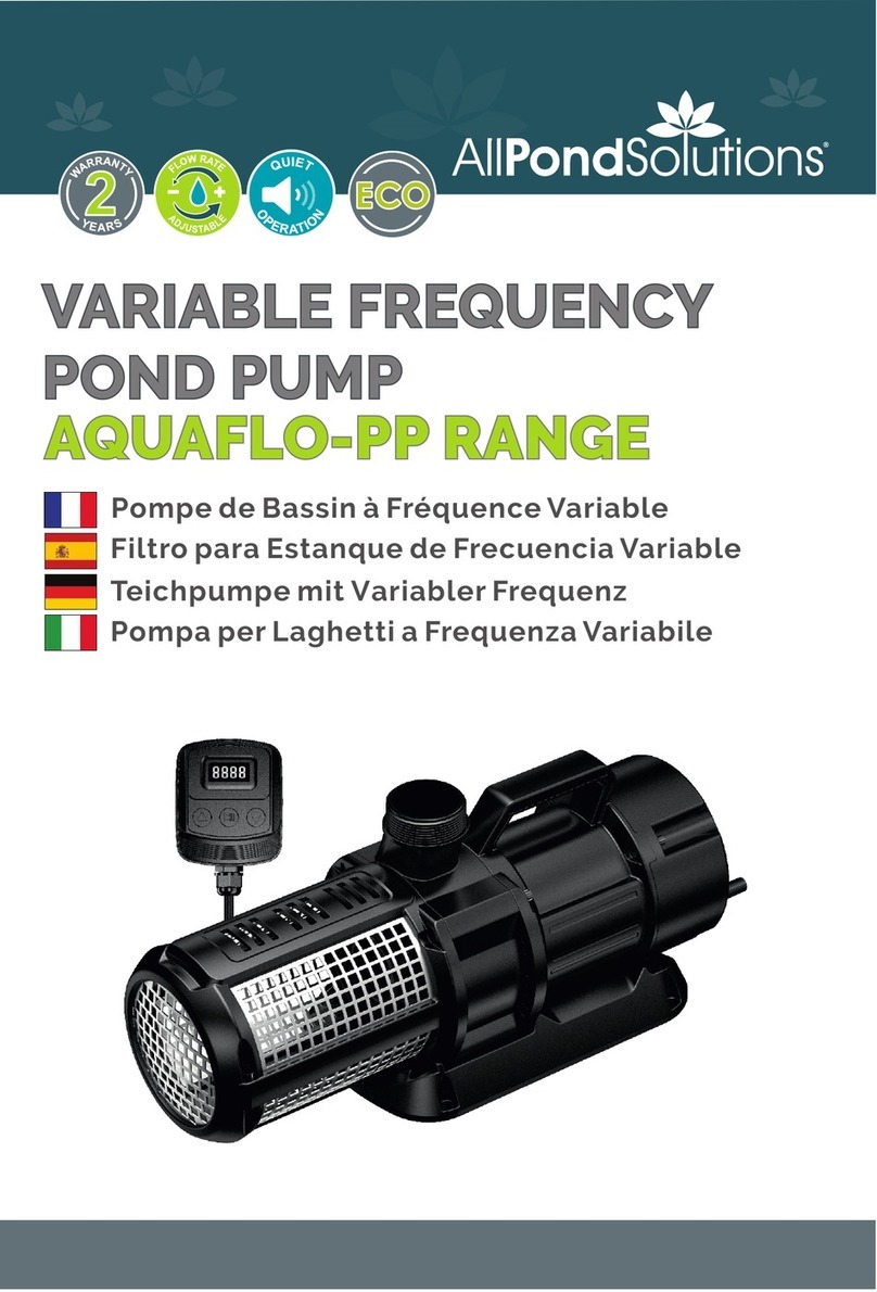All Pond Solutions AQUAFLO-PP manual