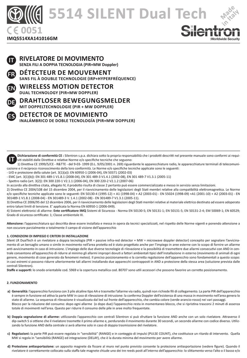 SILENTRON 5514 SILENT Dual Tech User manual SILENTRON 5514 SILENT Dual Tech User manual