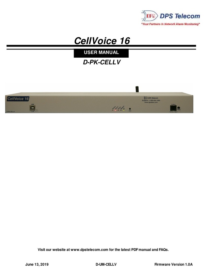 DPS Telecom CellVoice 16 User manual DPS Telecom CellVoice 16 User manual