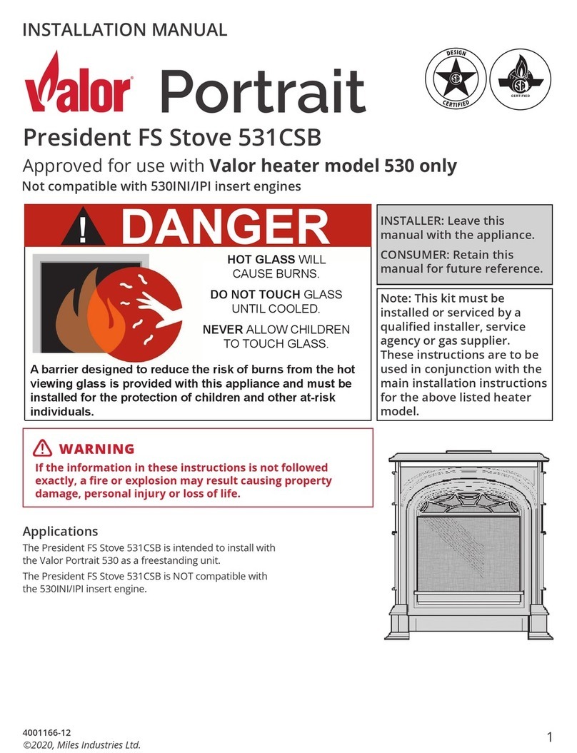 Valor Portrait Series installation manual