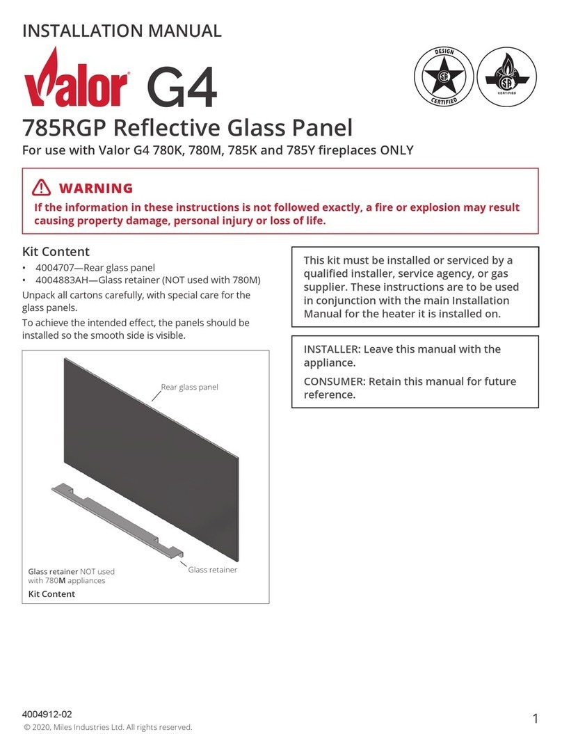 Valor Legend G4 Series installation manual Valor Legend G4 Series installation manual