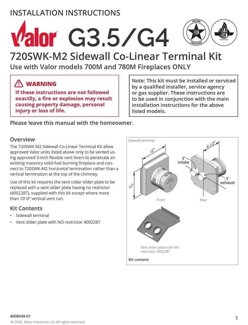 Valor G3.5 Series installation instructions