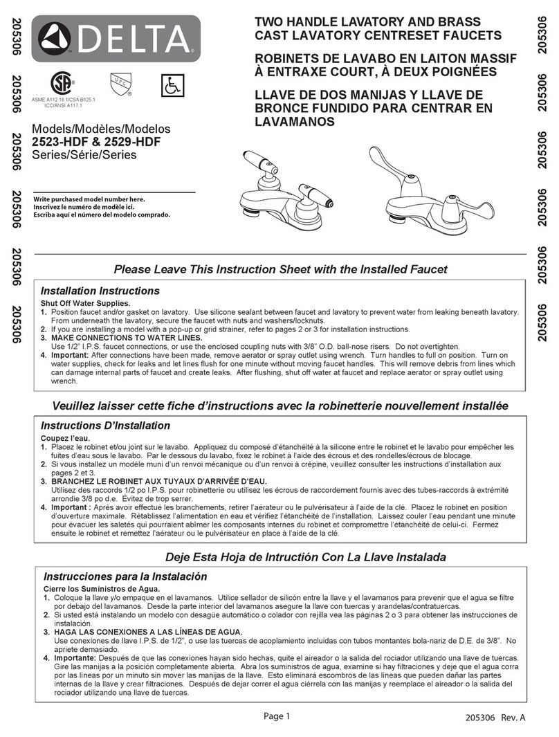 Delta 2523-HDF User manual