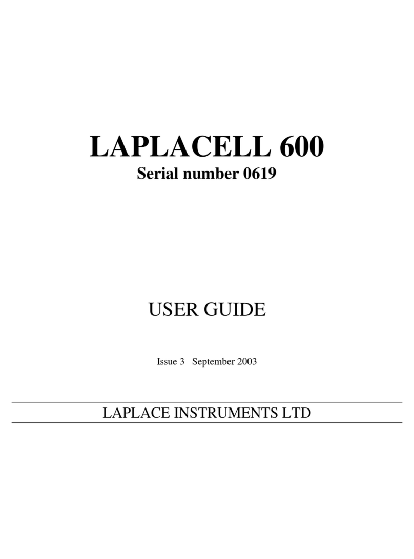 LAPLACE INSTRUMENTS LAPLACELL 600 user guide