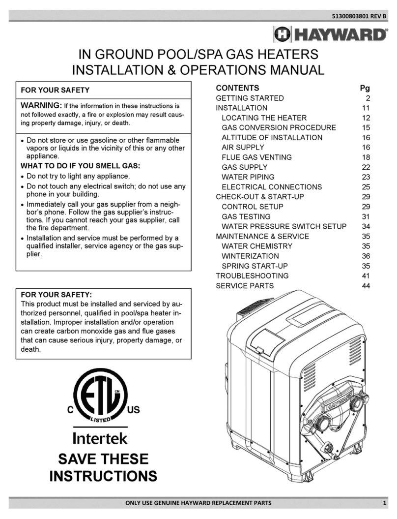 Hayward HDF400 Installation & operation manual