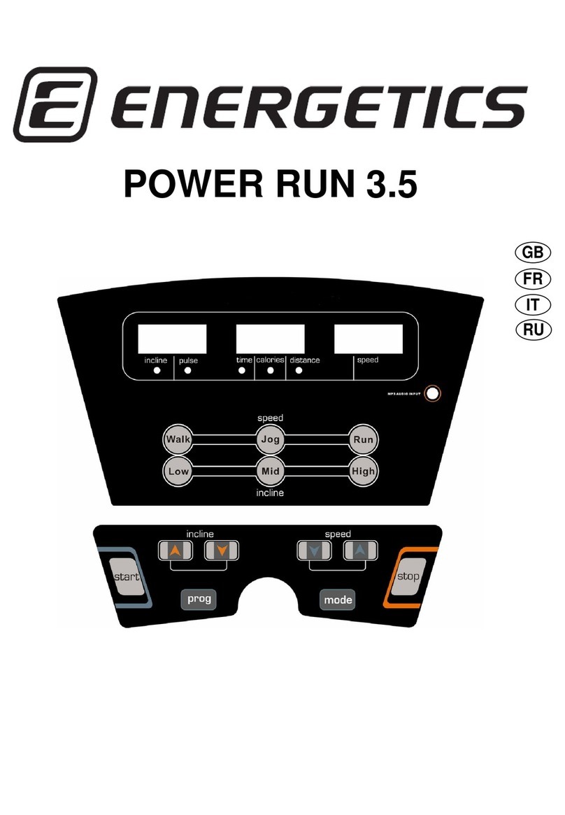 Energetics POWER RUN 3.5 quick start guide