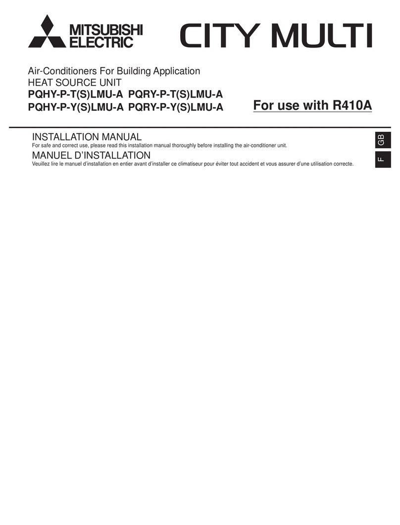 Mitsubishi Electric CITY MULTI PQHY-P-TLMU-A User manual