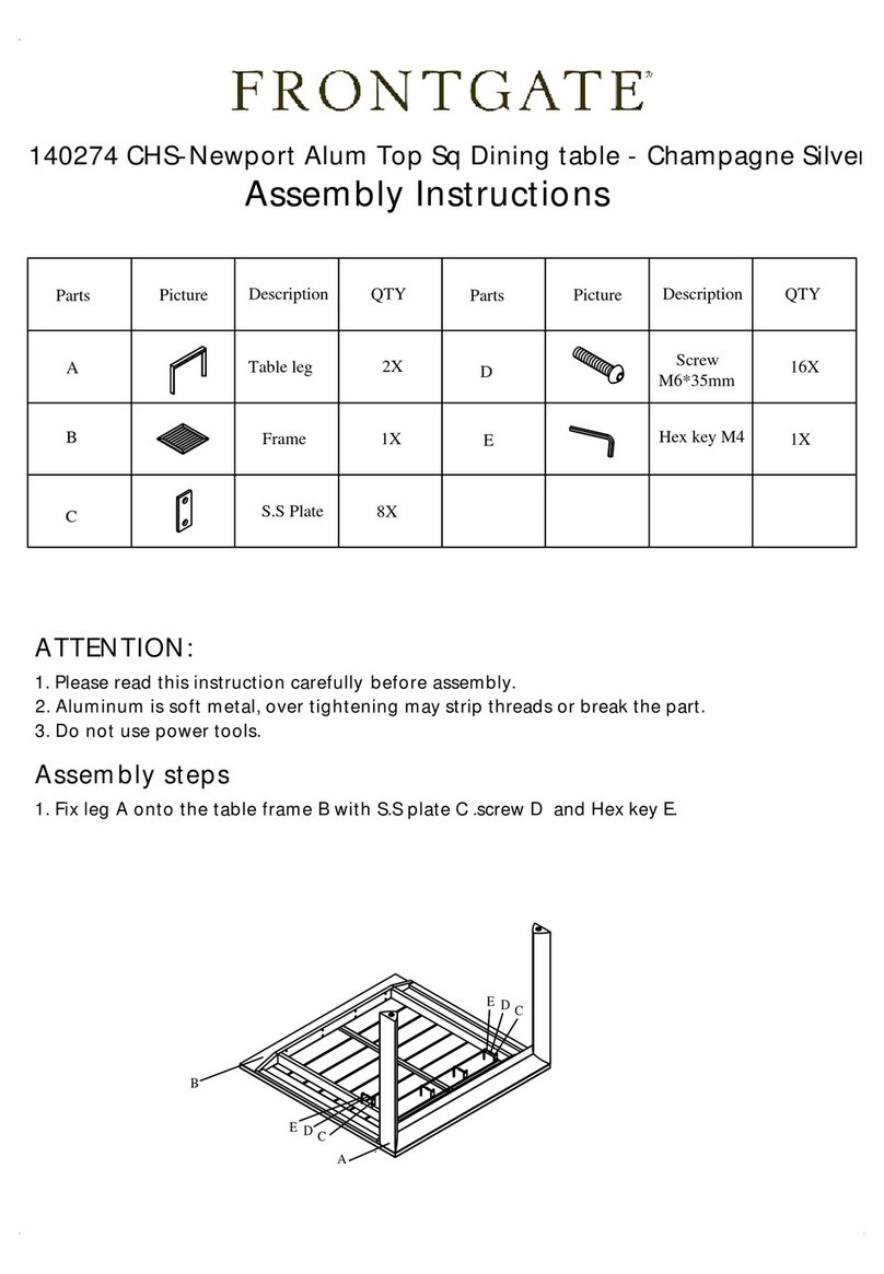 Frontgate Newport 140274 CHS User manual