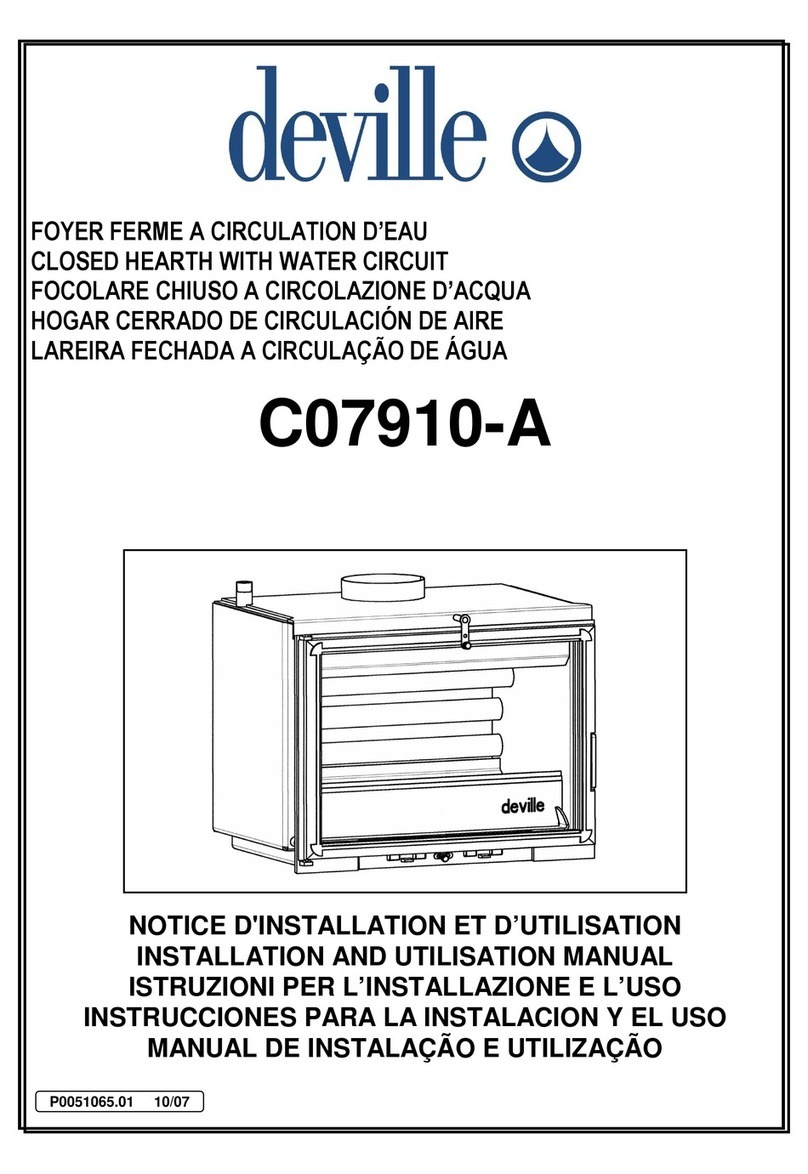 deville C07910-A INSTALLATION AND UTILISATION MANUAL