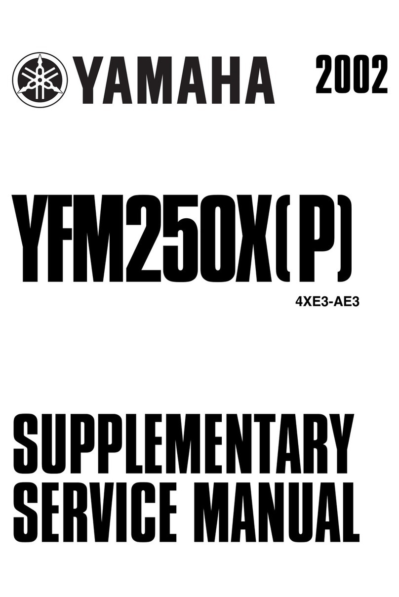Yamaha YFM250X 2002 Manual