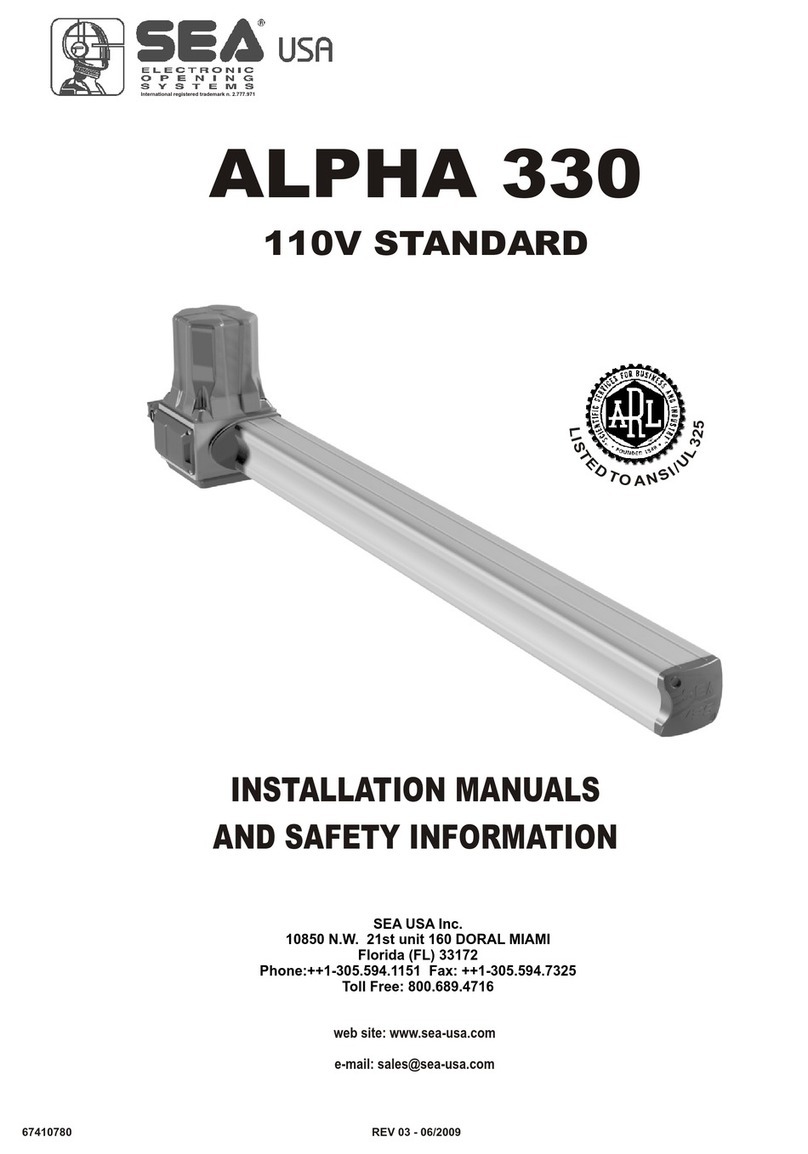 SEA ALPHA 330 STANDARD Original instructions SEA ALPHA 330 STANDARD Original instructions