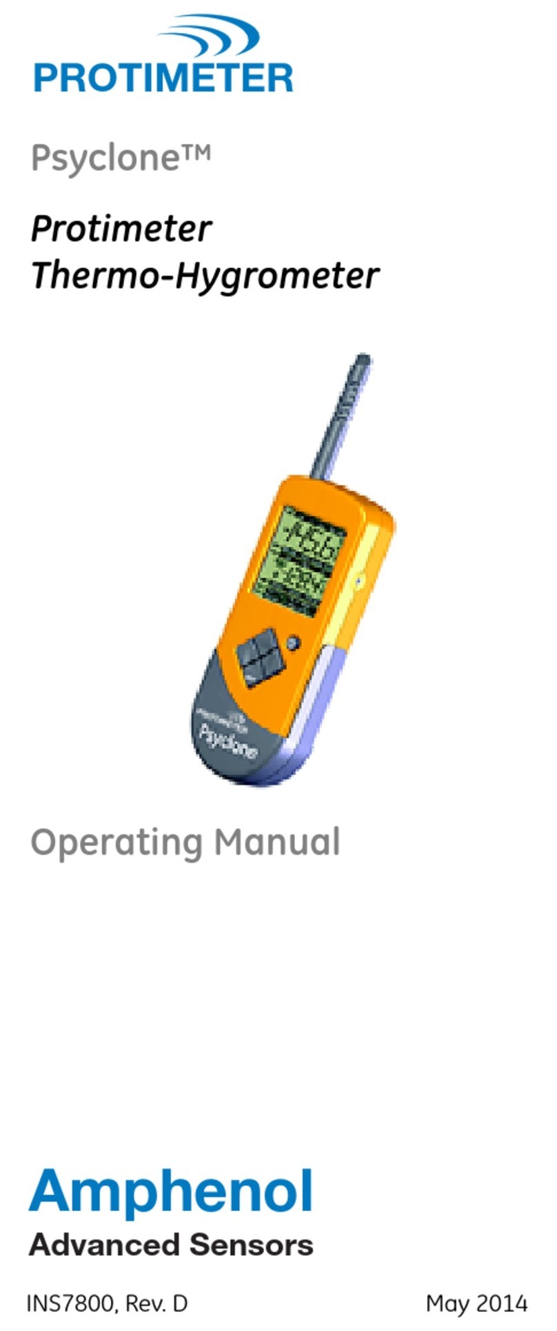 Amphenol PROTOMETER Psyclone operating manual