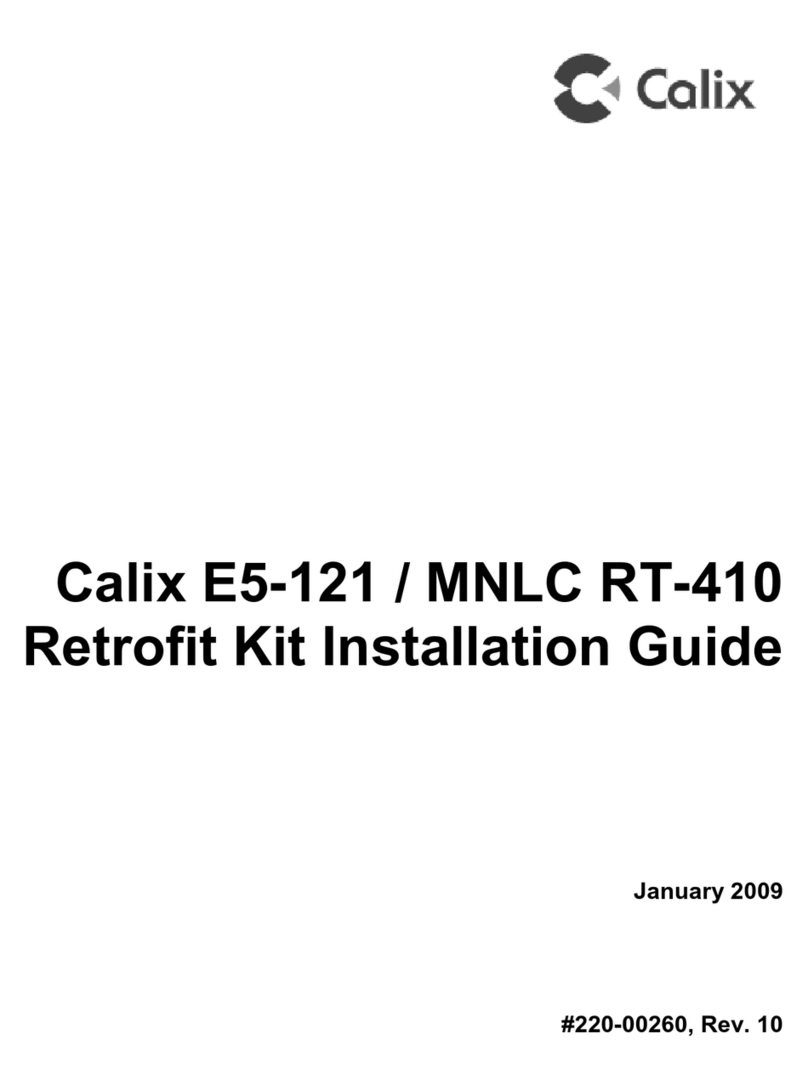 Calix E5-121/MNLC RT-410 Retrofit Installation Guide
