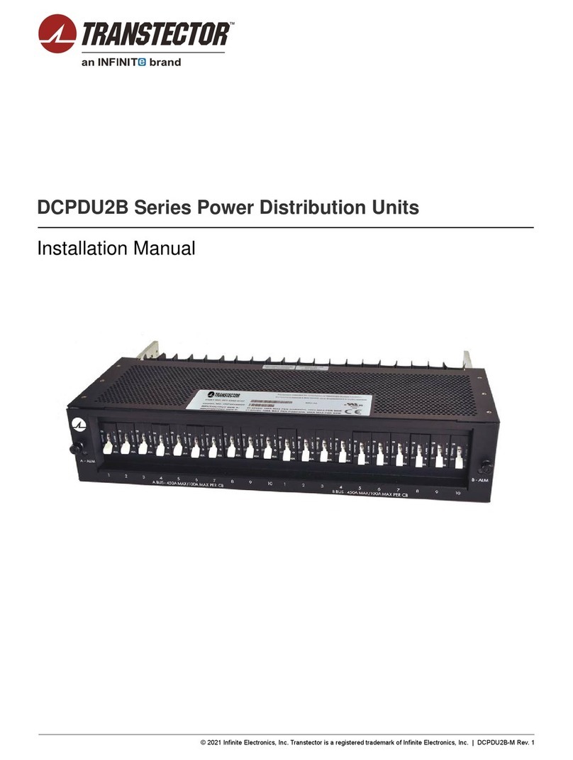 Infinite Transtector DCPDU2B Series installation manual