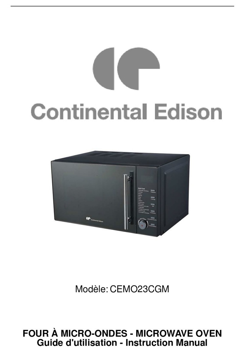 CONTINENTAL EDISON CEMO23CGM instruction manual
