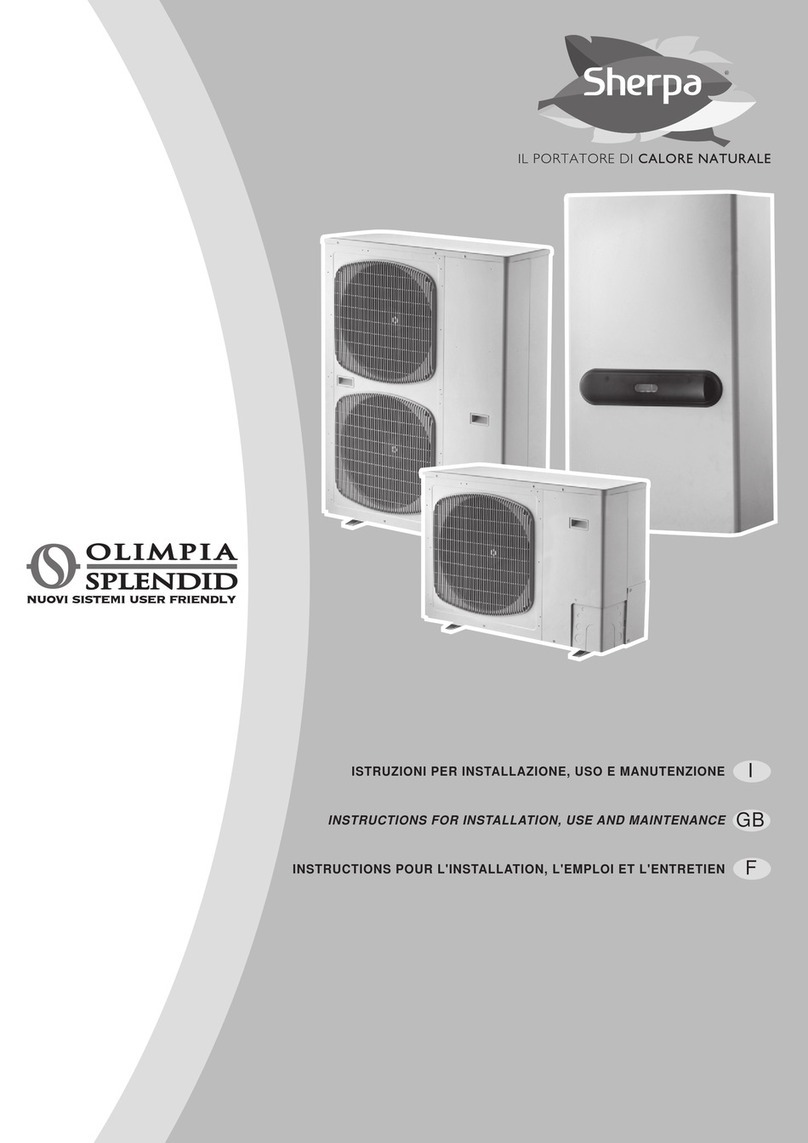 Olimpia splendid Sherpa 8M Instructions for installation, use and maintenance