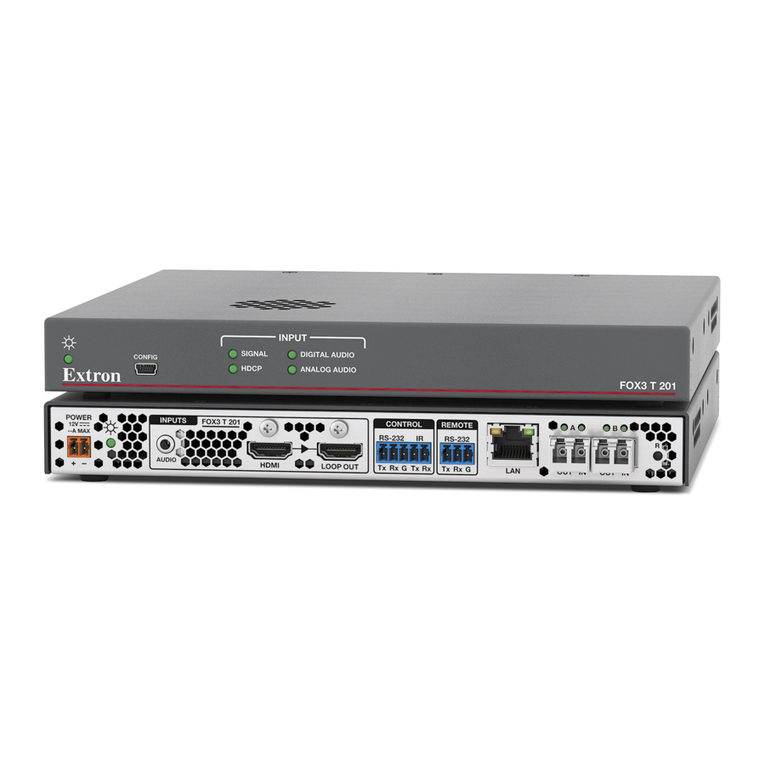 Extron electronics FOX3 T 201 User manual