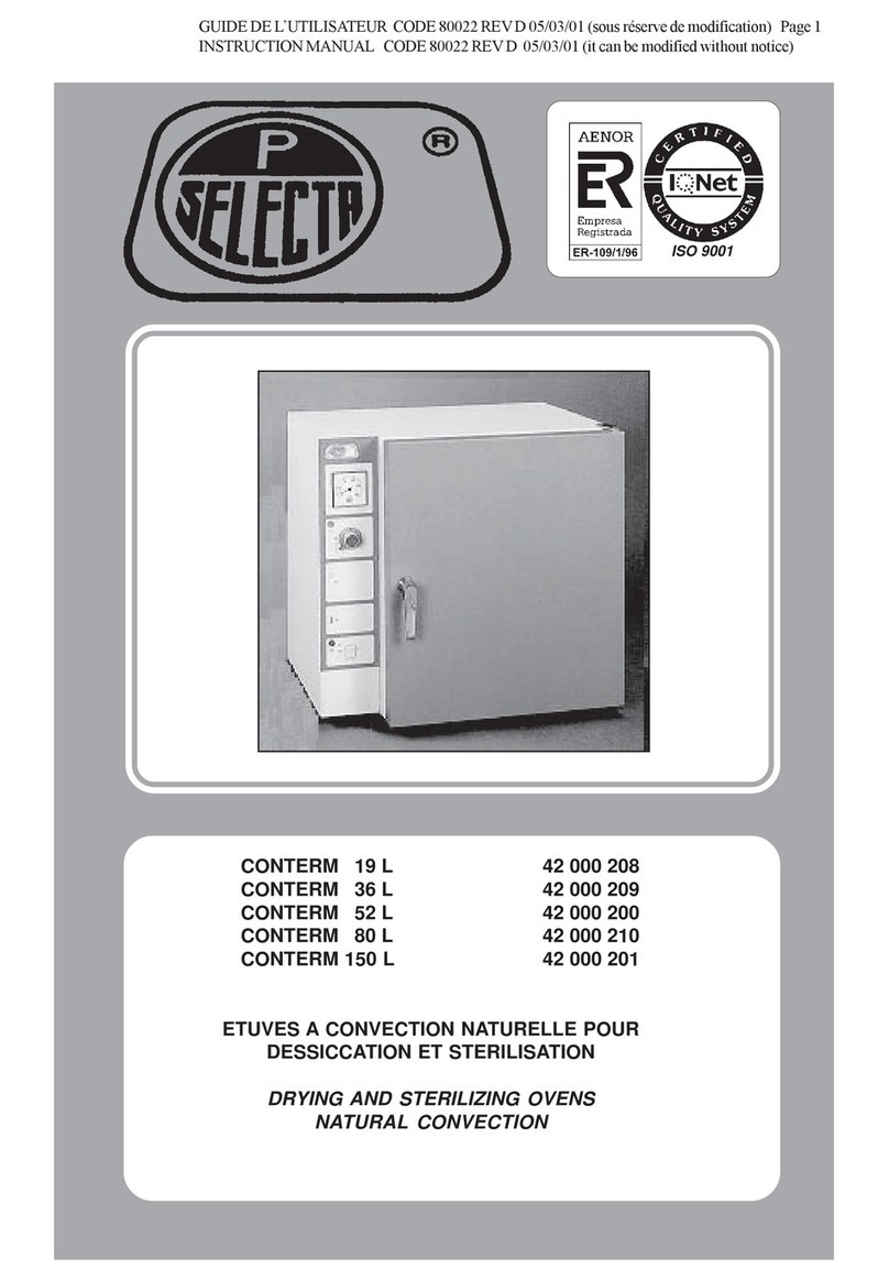 Selecta CONTERM 19 L instruction manual