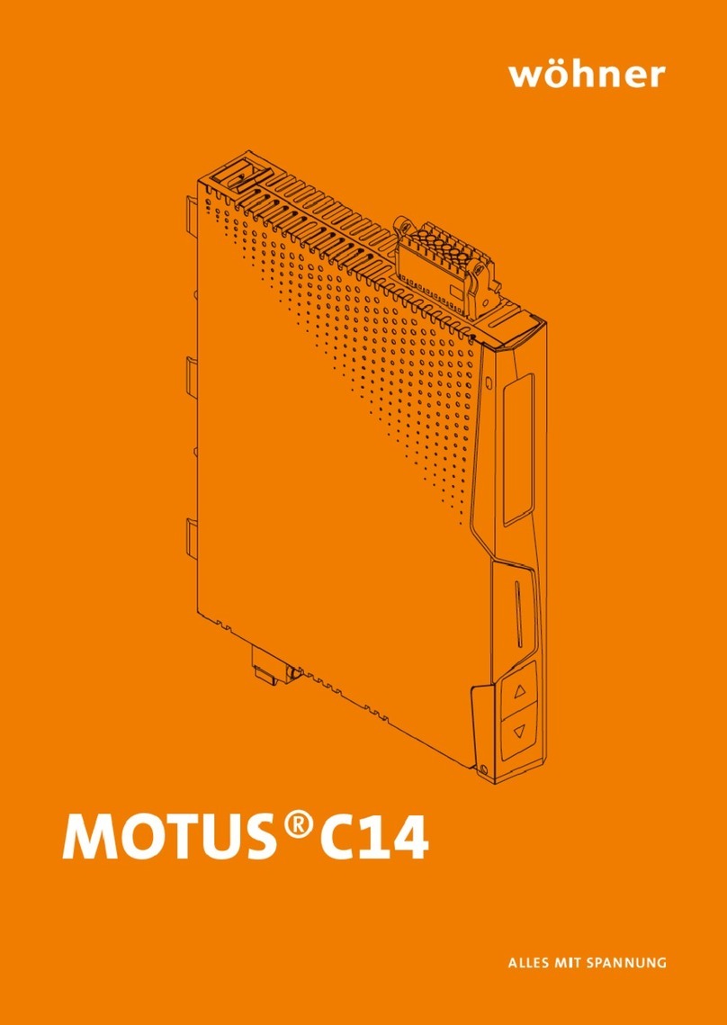 Wöhner MOTUS C14 Panel Connect Plus manual