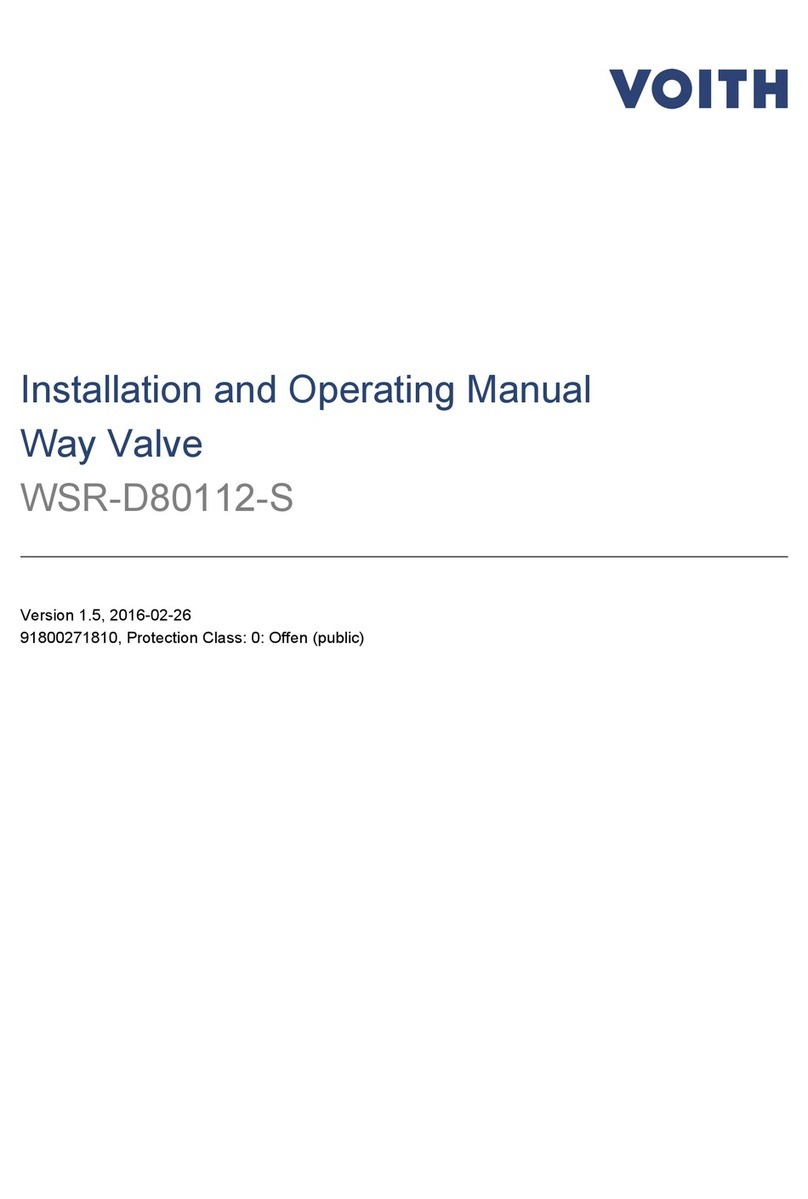 Voith WSR-D80112-S Installation and operating manual