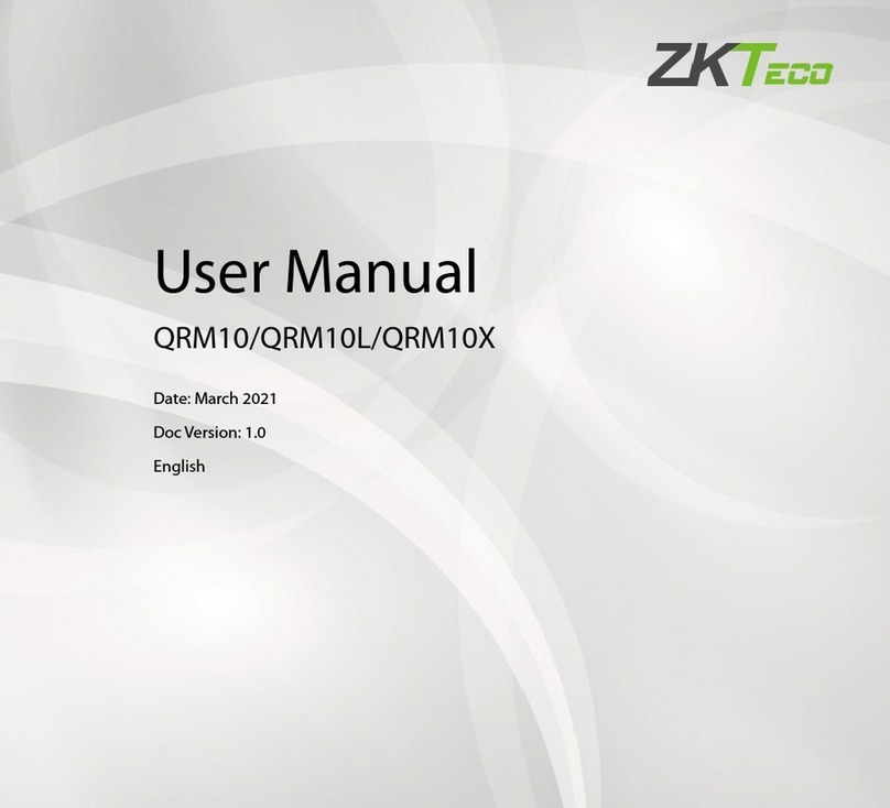 ZKTeco QRM10 user manual