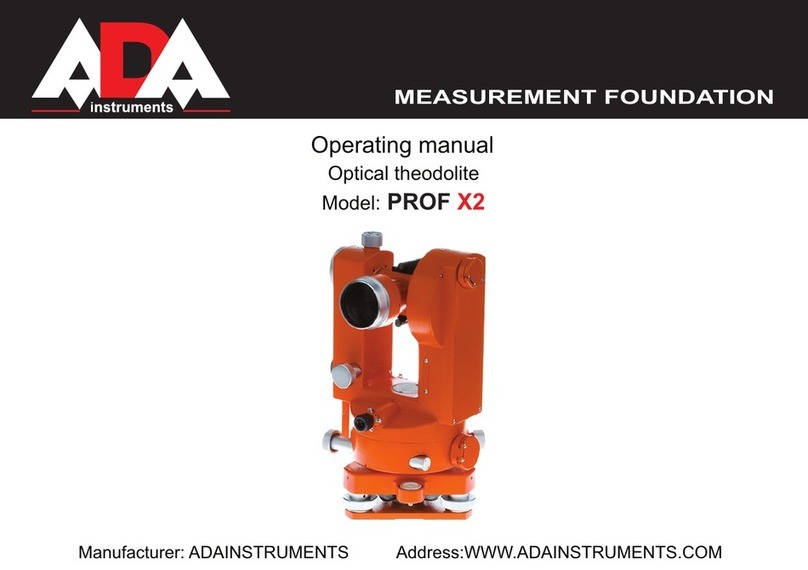 ADA INSTRUMENTS PROF X2 User manual ADA INSTRUMENTS PROF X2 User manual