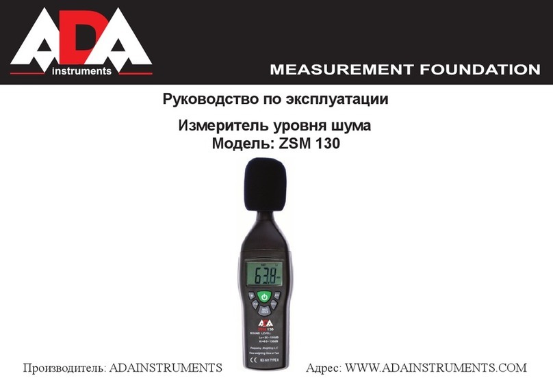 ADA INSTRUMENTS ZCM 130 User manual