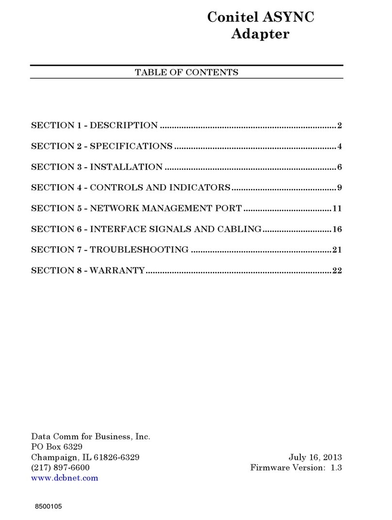 Dcbnet Conitel ASYNC manual