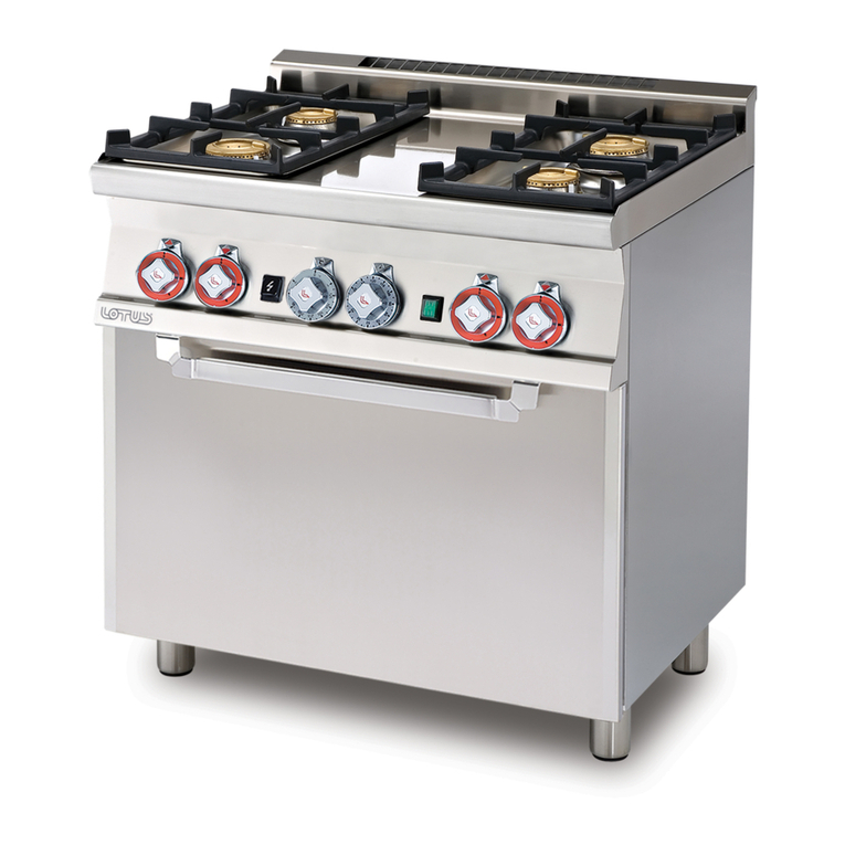Lotus cooker CF4-68ETX Instructions for installation and use