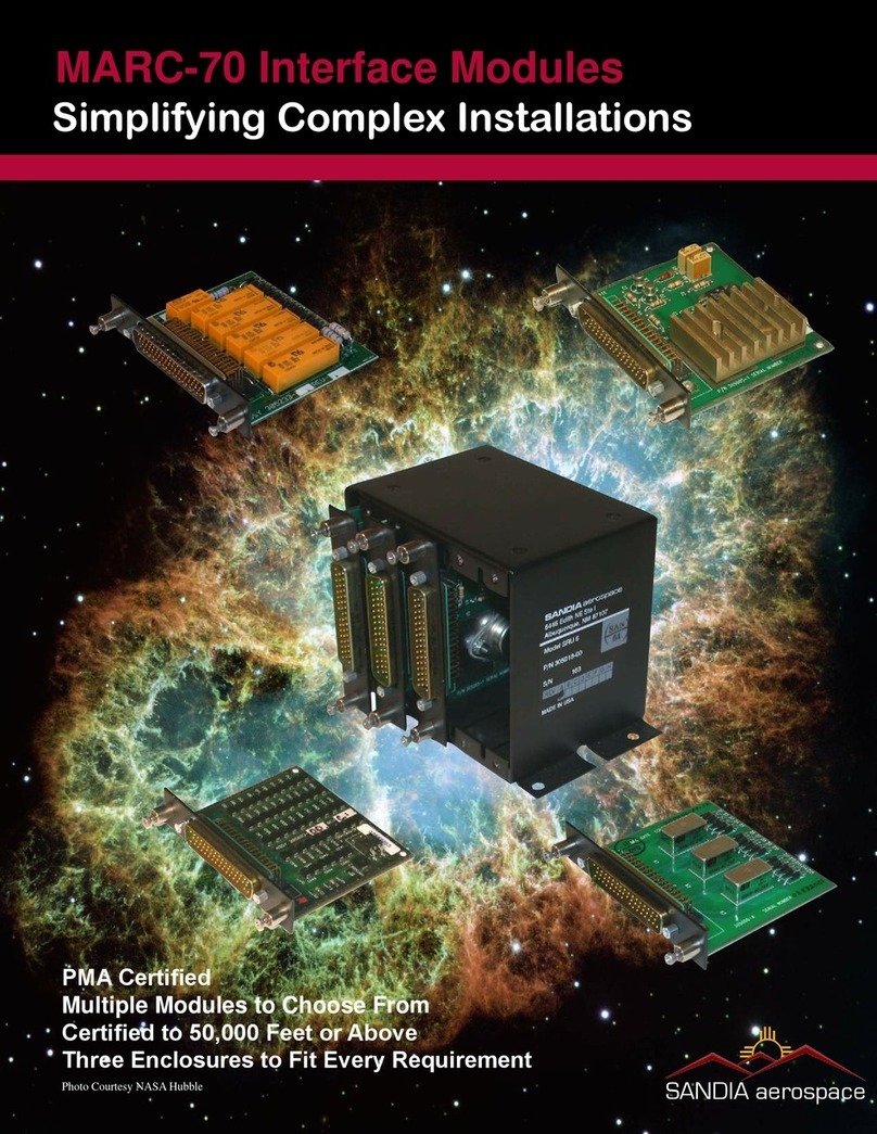 SANDIA aerospace MARC-70 User manual
