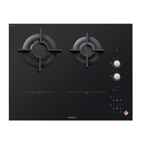 DeDietrich dpi7602bm Guide for installation and use
