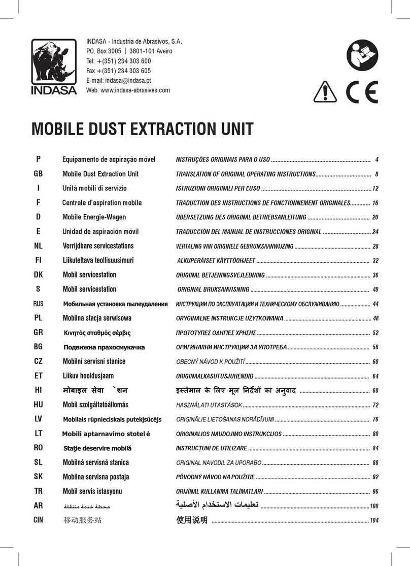 INDASA LE30 TRANSLATION OF ORIGINAL OPERATING INSTRUCTION