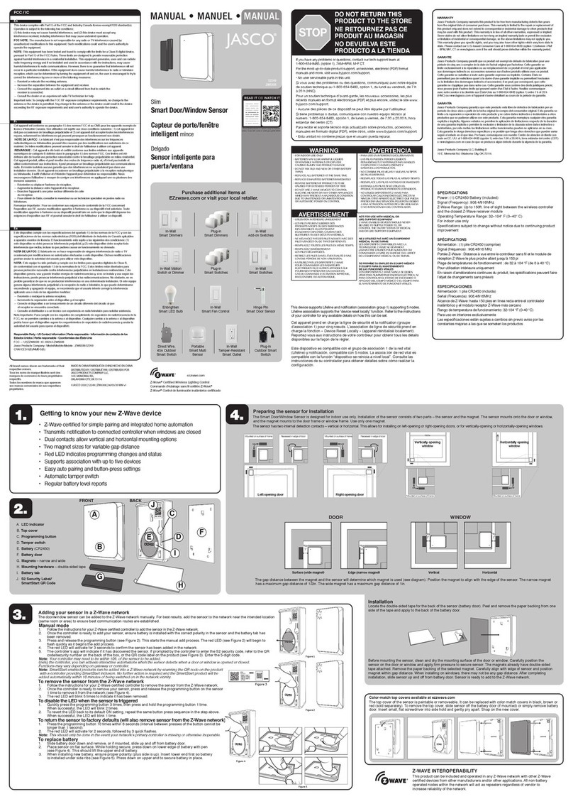 Jasco 52249/ZW6308 manual