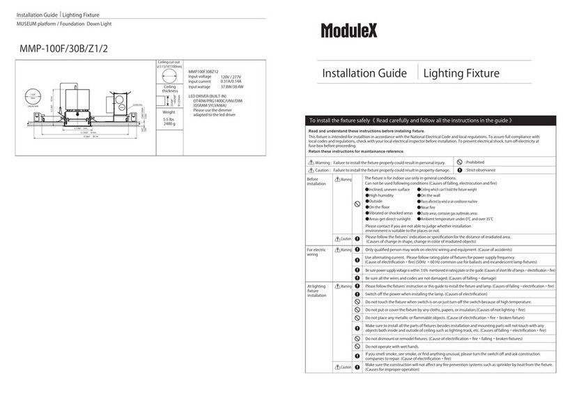 Modulex MMP-100F/30B/Z1/2 User manual