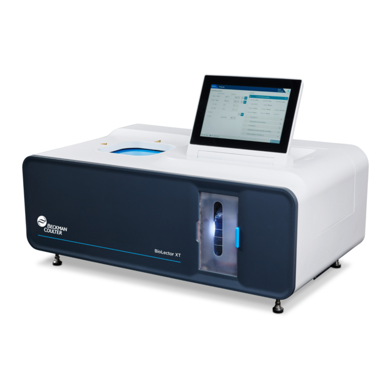 Beckman Coulter BioLector XT Operation and maintenance manual Beckman Coulter BioLector XT Operation and maintenance manual