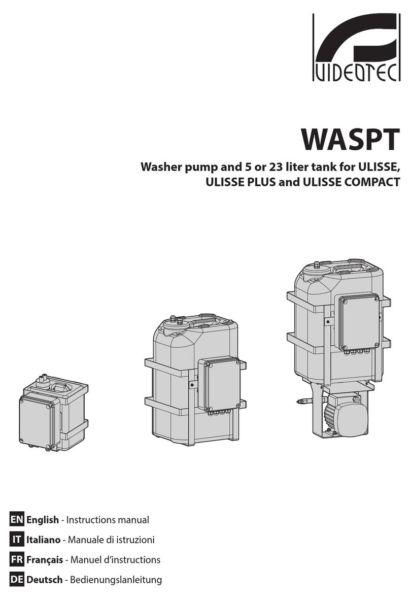 Videotec WASPT instruction manual