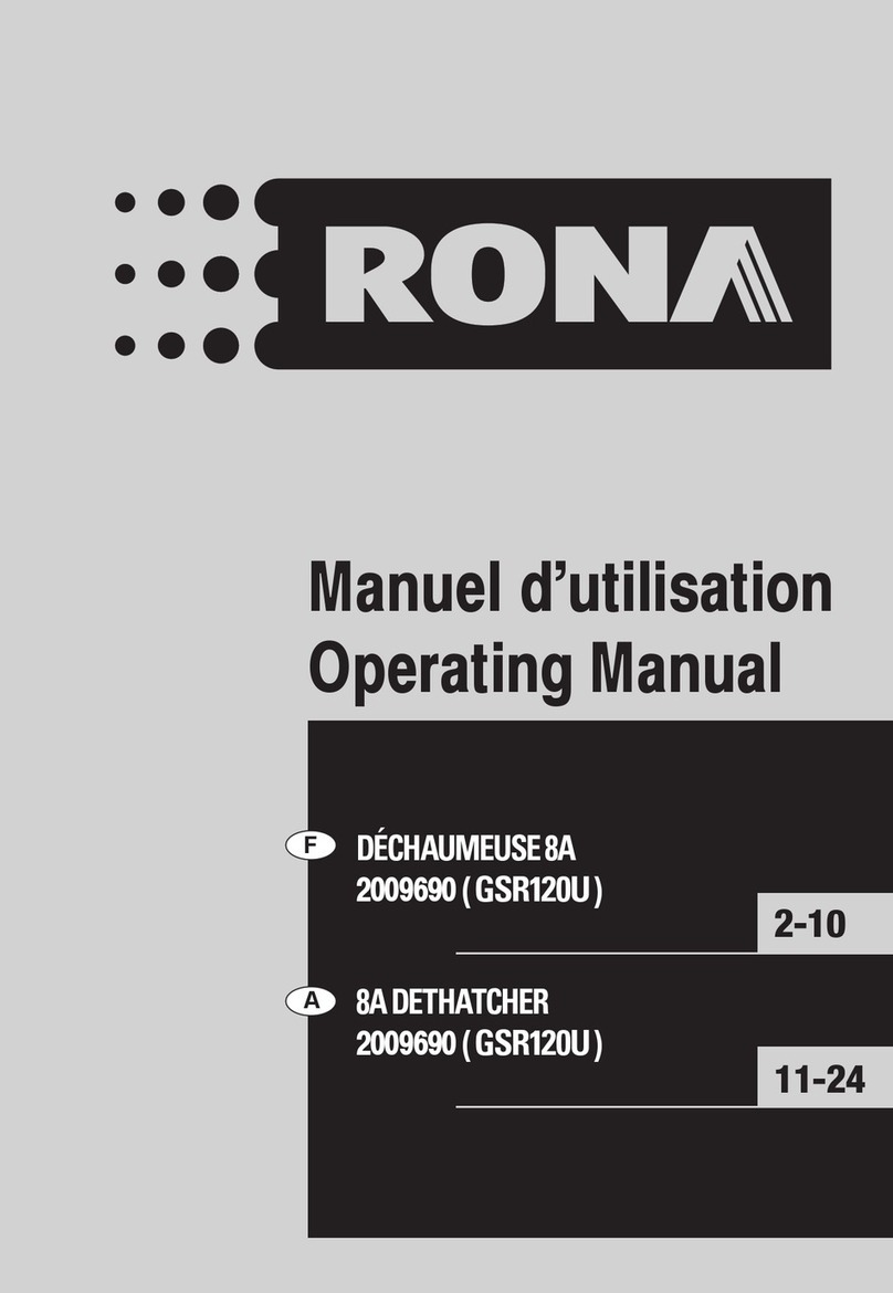 Rona GSR120U operating manual