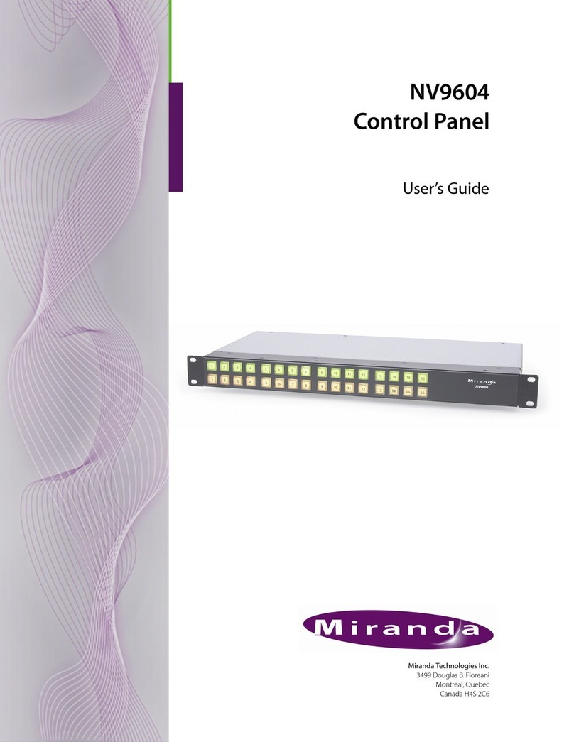 Miranda NV9604 user guide