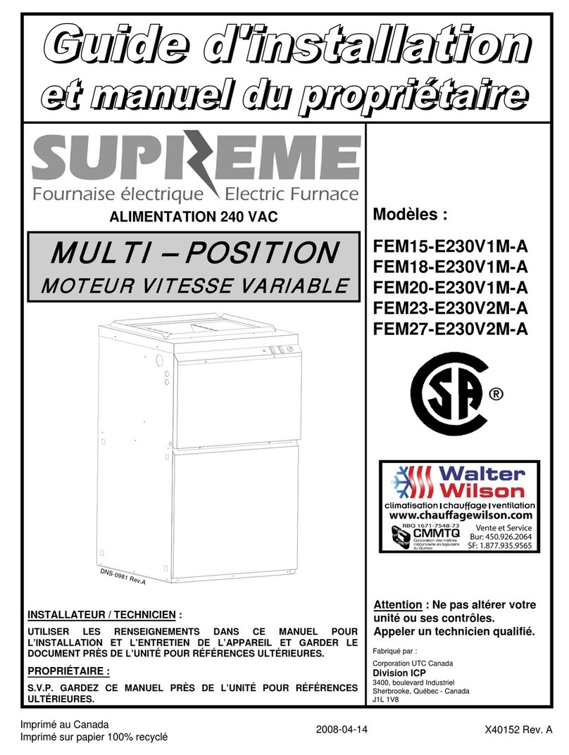SUPREME FEM15-E230V1M-A User manual
