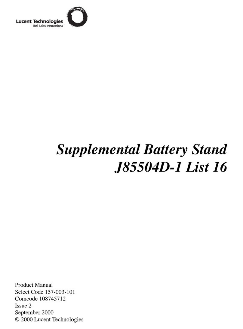 Lucent Technologies J85504D-1 List 16 product manual