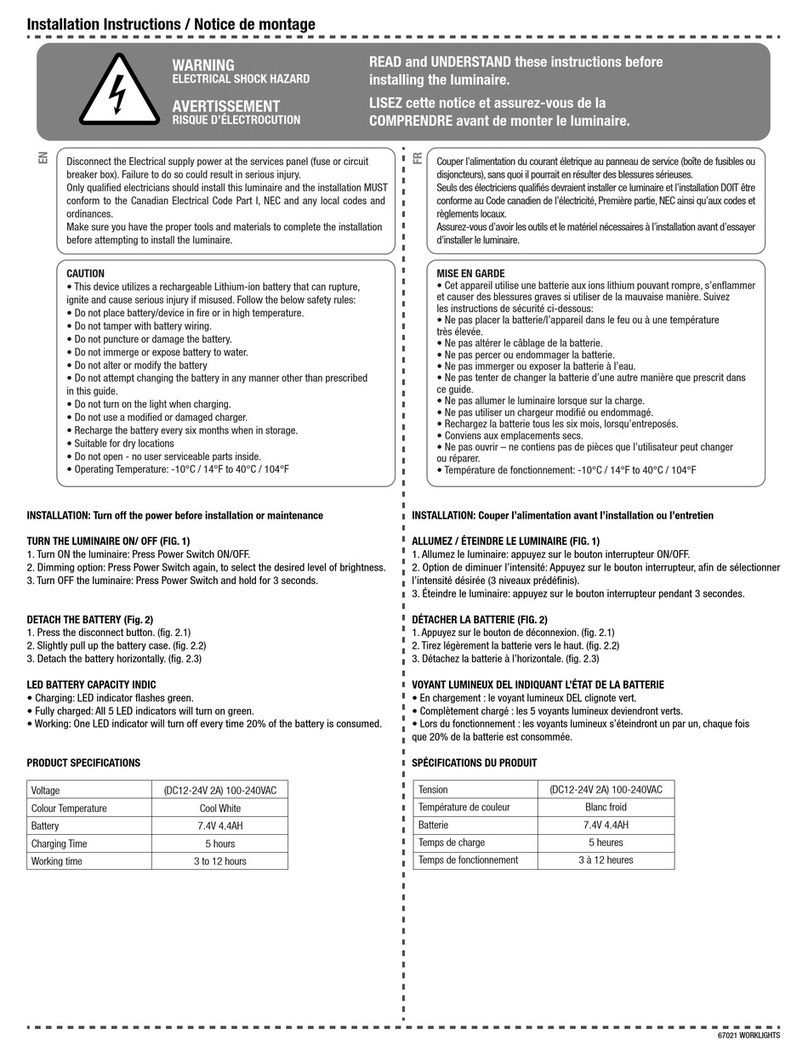 Standard 67021 User manual