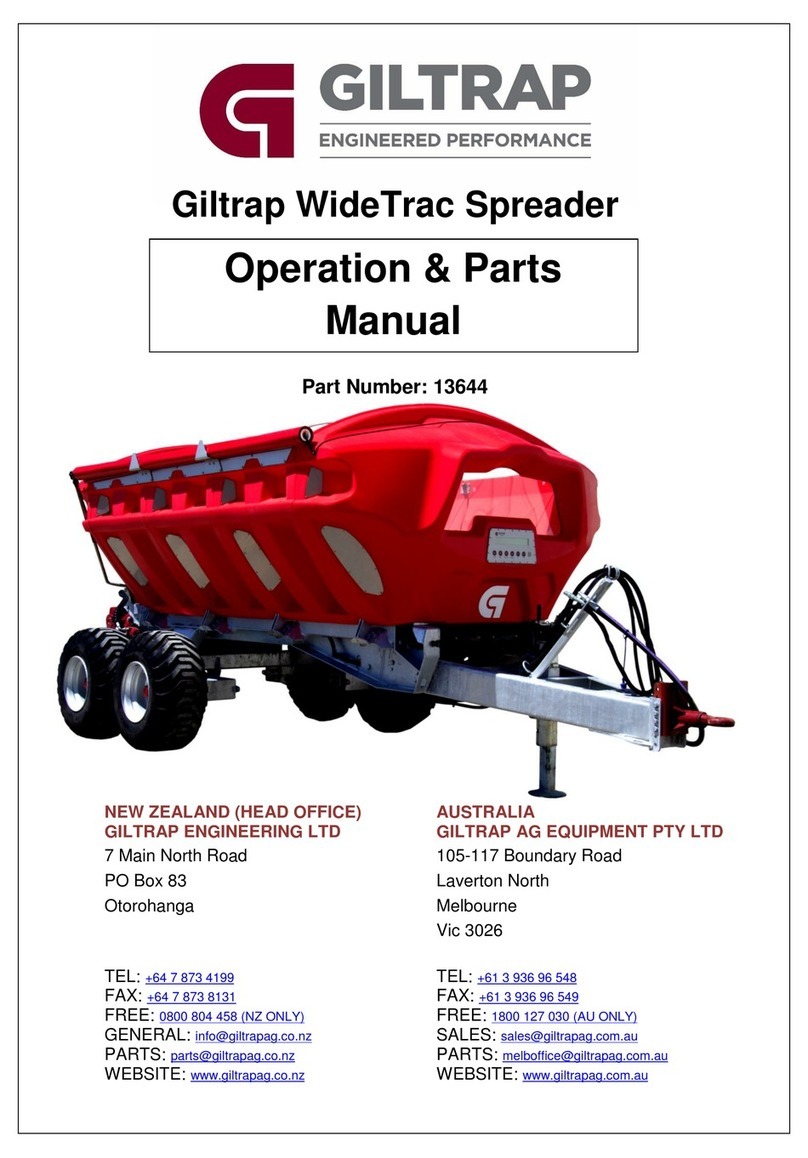 Giltrap WideTrac Operations & parts manual