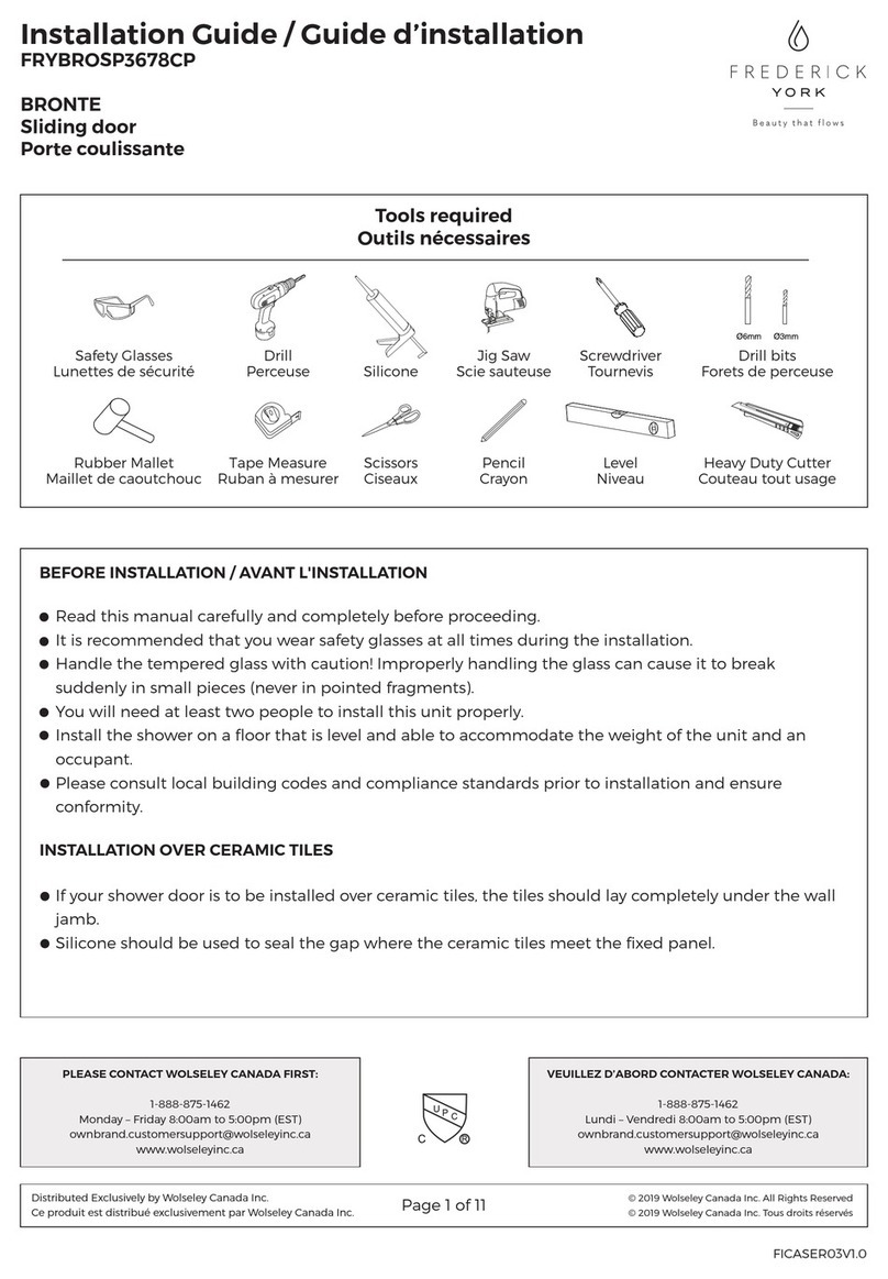 Frederick York FRYBROSP3678CP User manual