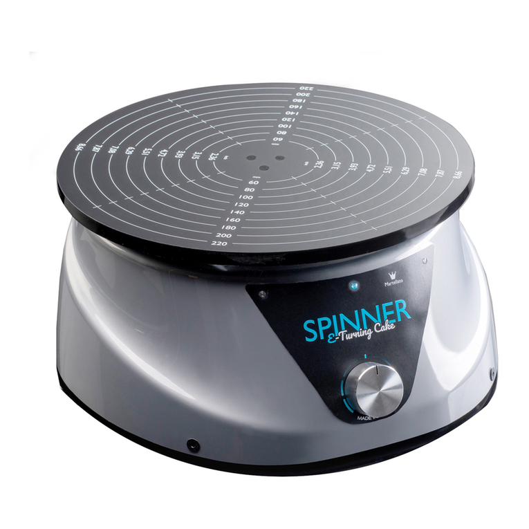 Martellato SPINNER E-Turning Cake Handbook of use and maintenance