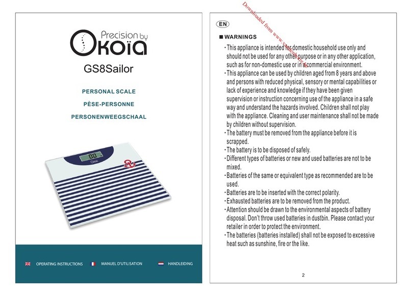 Okoia GS8Sailor operating instructions
