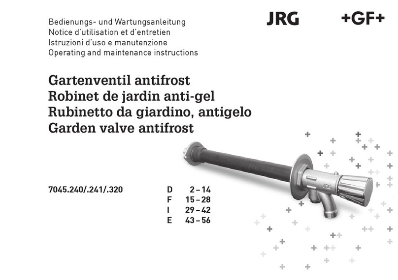 GF JRG 7045.240 Operating and maintenance instructions