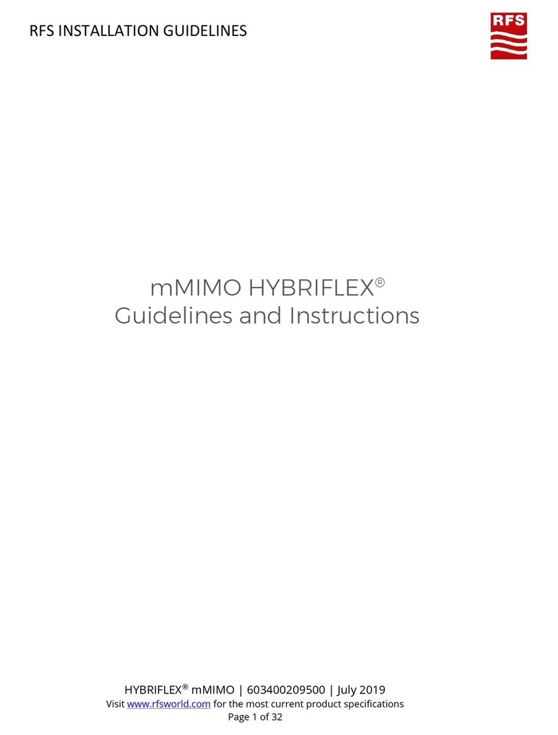 RFS HYBRIFLEX mMIMO Installation guidelines