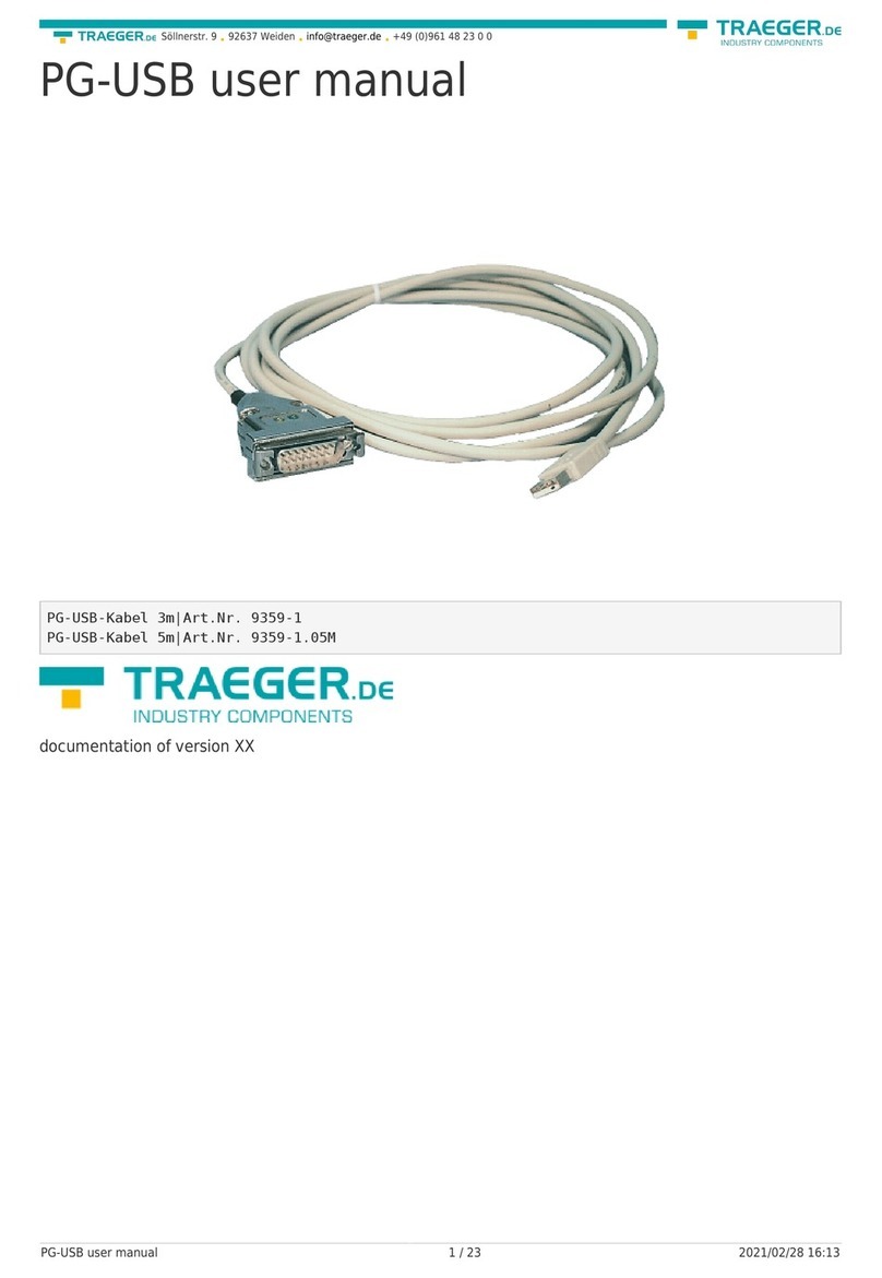 Traeger PG-USB user manual