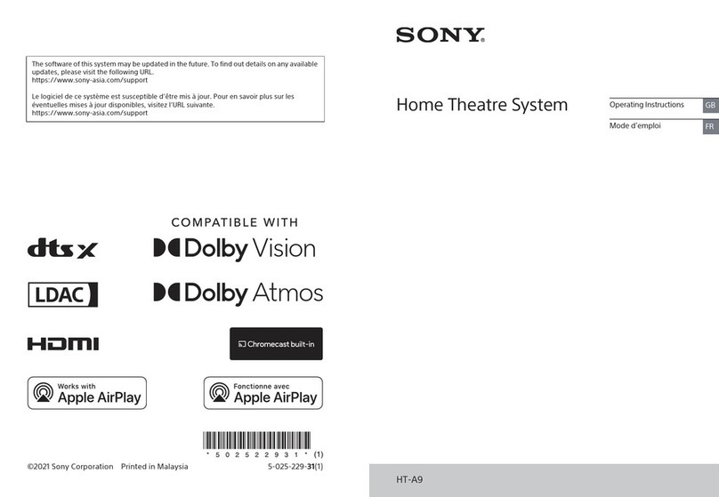 Sony HT-A9 User manual Sony HT-A9 User manual