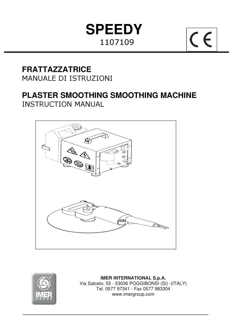 Imer Group SPEEDY instruction manual